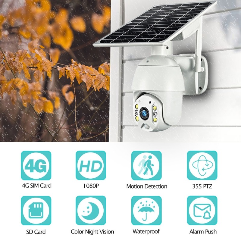 Cámara Solar Domo PTZ con conexión 4G – UBICAR GPS